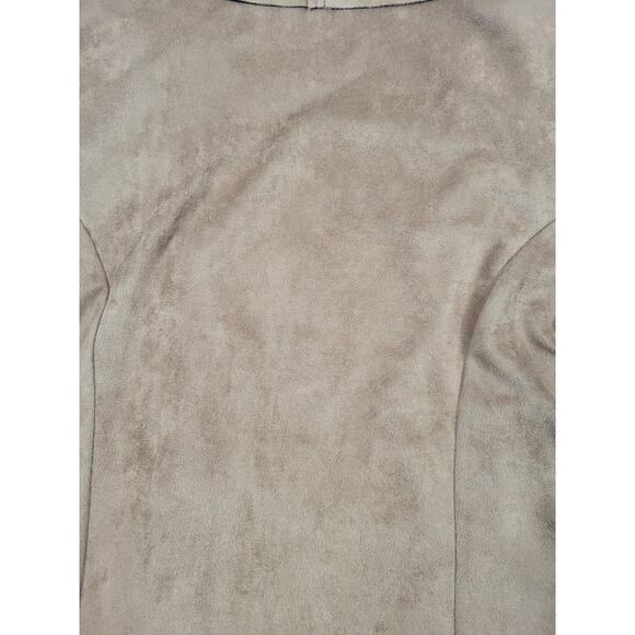 Vocal Womens Large Faux Suede Brown Studded Western‎ Jacket 16831J Cut 20306 - Picture 8 of 8